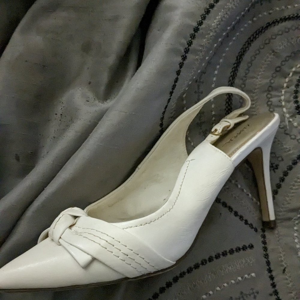 White 4" slingback